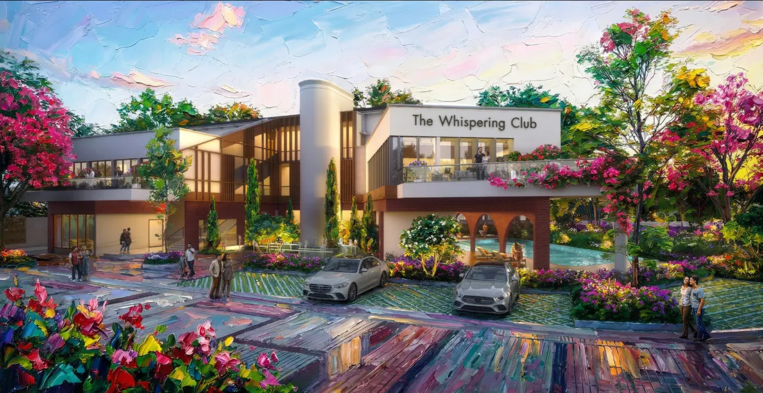 The Whispering Club clubhouse and pool — NVT Villas Sarjapura, Codename A Life in Bloom